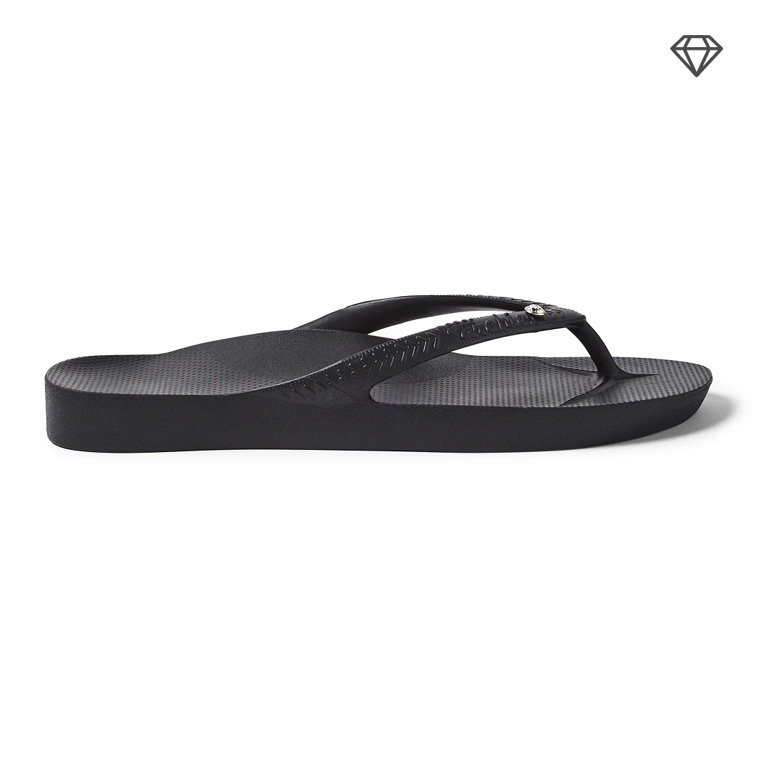 Arch Support Thongs - Classic - Crystal Black - Image 10
