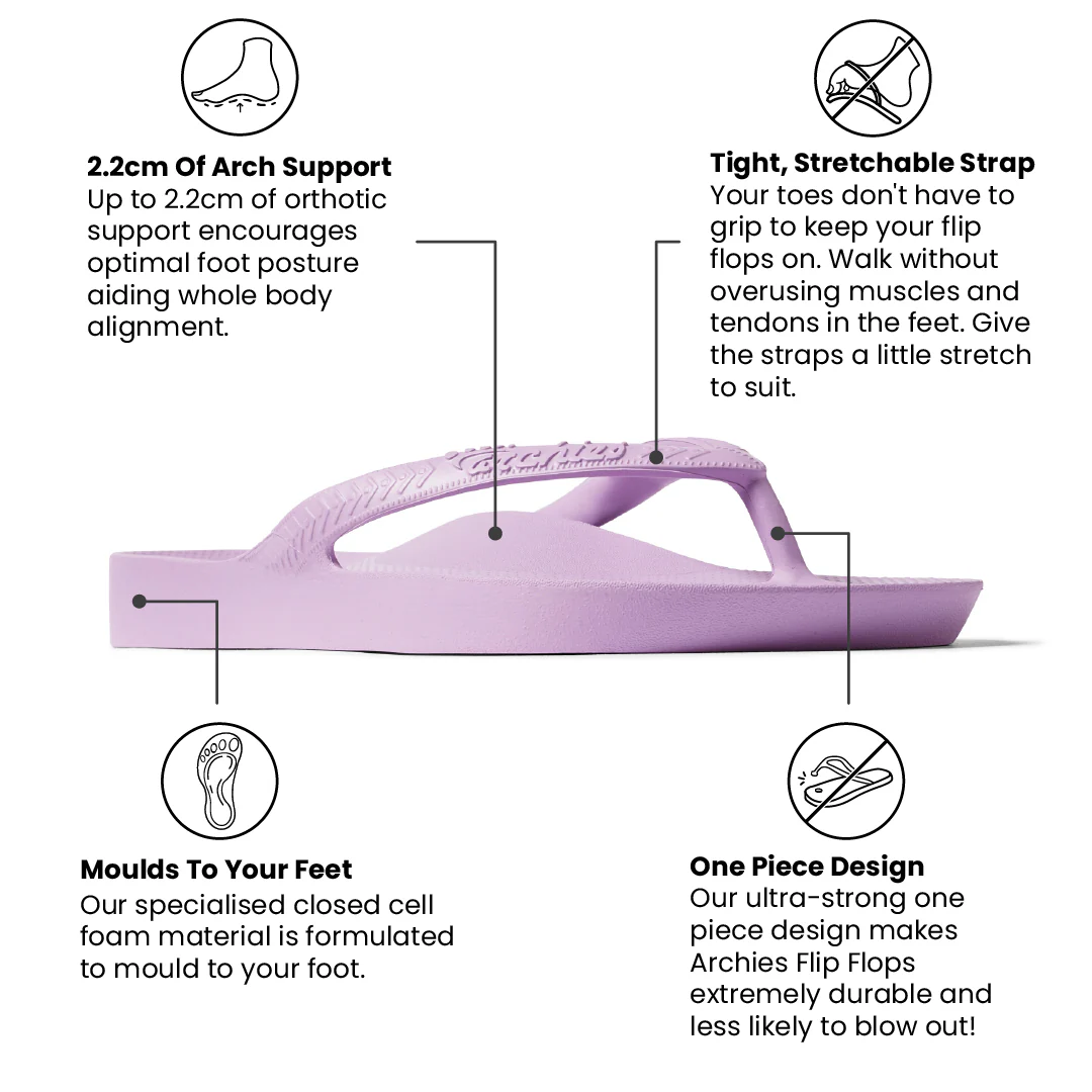 Arch Support Thongs - Classic - Lilac - Image 3