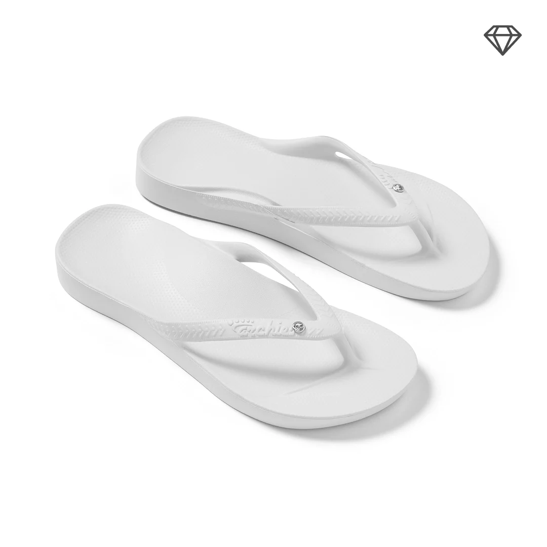Arch Support Thongs - Classic - Crystal White - Image 6