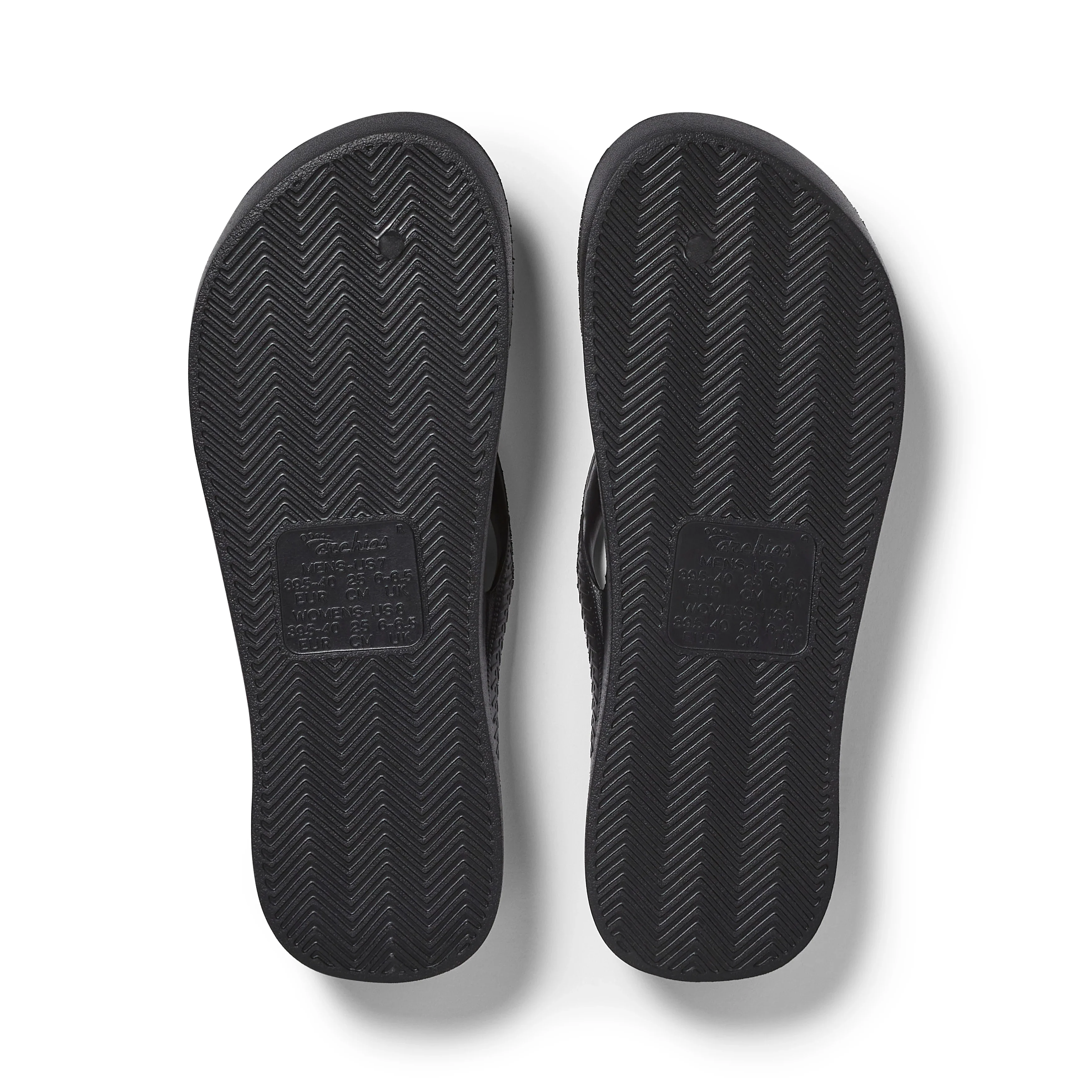 Kids - Arch Support Thongs - Black - Image 11