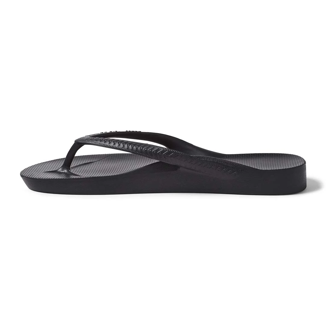 Kids - Arch Support Thongs - Black - Image 5